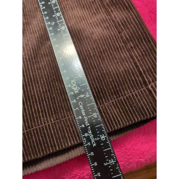 LOFT Brown Corduroy Skirt Women's Size 14 NWT Pockets - Picture 8 of 8